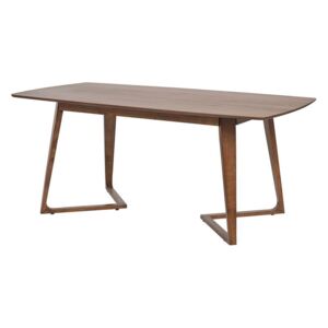 Jedálenský stôl HAXAR (tmavé drevo) (pre 6 osôb). Vlastná spoľahlivá doprava až k Vám domov