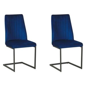 Set 2 ks. jedálenských stoličiek LANIVE (modrá). Vlastná spoľahlivá doprava až k Vám domov