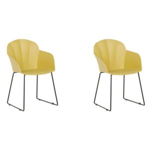 Set 2 ks. jedálenských stoličiek SYVVA (žltá). Vlastná spoľahlivá doprava až k Vám domov