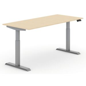 B2B Partner Výškovo nastaviteľný stôl, 1800 x 800 mm, breza + Záruka 7 rokov