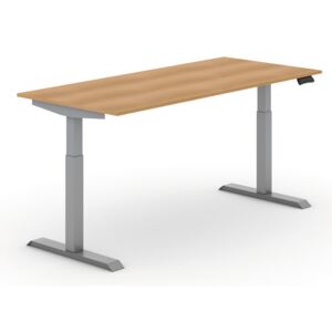 B2B Partner Výškovo nastaviteľný stôl, 1800 x 800 mm, buk + Záruka 7 rokov