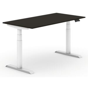 B2B Partner Výškovo nastaviteľný stôl, elektrický, 1400 x 800 mm, wenge + Záruka 7 rokov