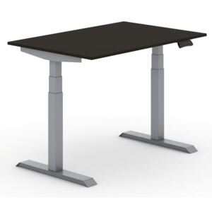 B2B Partner Výškovo nastaviteľný stôl, elektrický, 1200 x 800 mm, wenge + Záruka 7 rokov