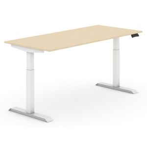 B2B Partner Výškovo nastaviteľný stôl, elektrický, 1800 x 800 mm, breza + Záruka 7 rokov