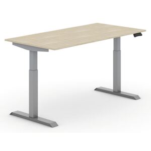 B2B Partner Výškovo nastaviteľný stôl, elektrický, 1600 x 800 mm, dub + Záruka 7 rokov