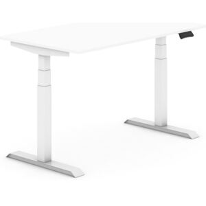 B2B Partner Výškovo nastaviteľný stôl, elektrický, 1200 x 800 mm, biela + Záruka 7 rokov