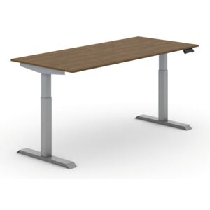 B2B Partner Výškovo nastaviteľný stôl, 1800 x 800 mm, orech + Záruka 7 rokov