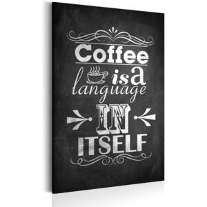 Obraz na plátne Bimago - Coffee Language 40x60 cm