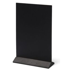 Kriedový stojanček na menu, čierny, 21 x 30 cm