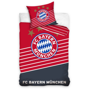 TipTrade Futbalové obliečky BMFC 02 Bayern, 160 x 200 cm, 70 x 80 cm