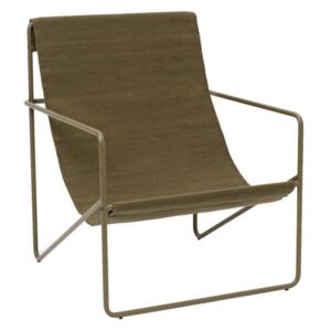 Ferm Living Kreslo Desert Lounge Chair, olive/olive