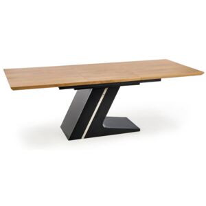 Halmar Rozkladací jedálenský stôl FERGUSON 160(220)x90 dub/čierna