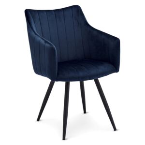Moderná jedálenská stolička Aelfric, modrá