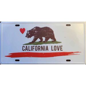 Ceduľa značka California Love 30,5cm x 15,5cm Plechová tabuľa