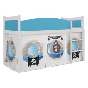 Vyvýšená detská posteľ TWISTER 184x80 cm - Piráti