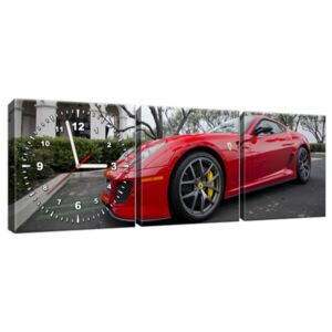 Obraz s hodinami Ferrari 599 GTO – Axion23 90x30cm ZP1697A_3A