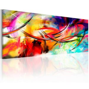 Obraz na plátne - Dance of the rainbow 135x45 cm