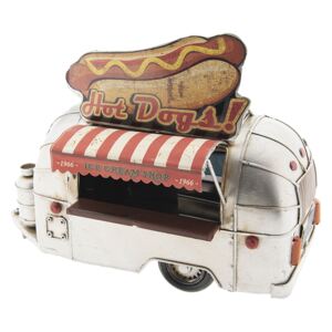 Retro kovový model karavanu Hot Dogs - 24 * 14 * 19 cm