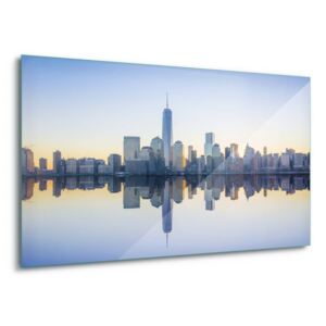 Obraz na skle GLIX - Manhattan Mirror 4 x 30x80 cm