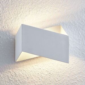 Lindby Assona nástenné LED svetlo bielo-strieborné