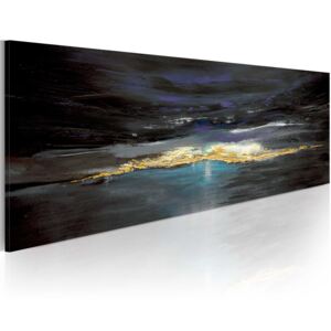 Bimago Ručne maľovaný obraz - After the storm comes calm 100x40 cm