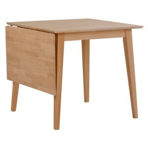 Prírodný sklápací dubový jedálenský stôl Folke Mimi, dĺžka 80 - 125 cm