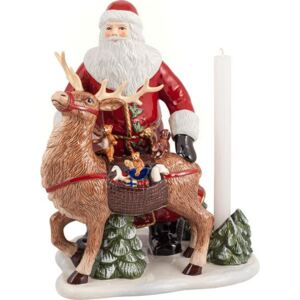 Villeroy & Boch Christmas Toys Memory svietnik Santa so sobom, 30 cm