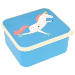 Modrý desiatový box s jednorožcom Rex London Magical Unicorn