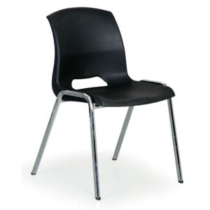 Stohovateľná stolička Cleo, čierna