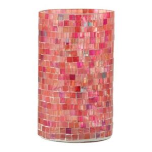 Váza ružová mozaiková alebo svietnik 3ks set POP UP YOUR LIFE