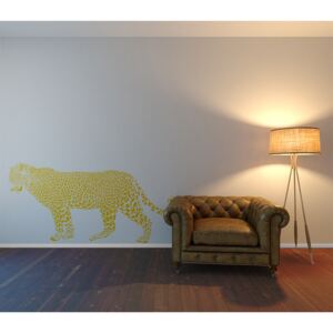 GLIX Gepard - samolepka na stenu Žltá 100 x 50 cm