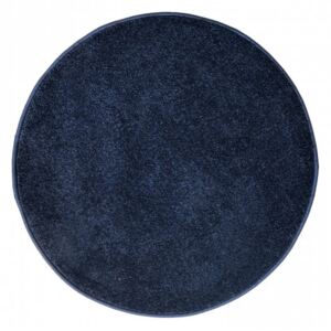Kusový koberec Eton Lux tmavě modrý kruh Kruh 57 cm
