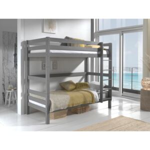 Poschodová posteľ pre dve deti Pino grey high large
