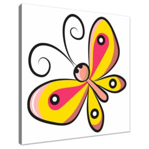 Obraz na plátne Farebný motýlik 30x30cm 2826A_1AI
