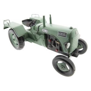 Kovový model retro traktora KLI - 33 * 14 * 17 cm