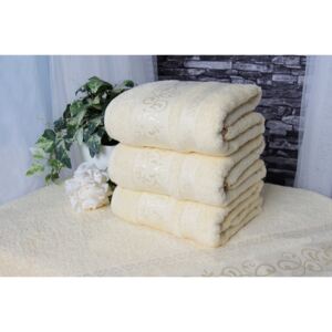 XPOSE ® Bambusový ručník CATANIA - krémová 50x90 cm