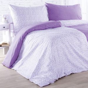 Bavlnené posteľné obliečky ŽANETA fialové štandardná dĺžka
