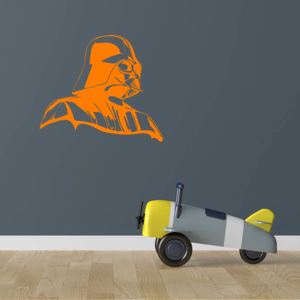 GLIX Darth Vader - samolepka na stenu Oranžová 80x70 cm