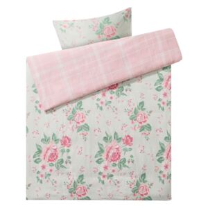 MERADISO® Obojstranná bavlnená posteľná bielizeň R, zelená / ružová viacfarebná (100280500)