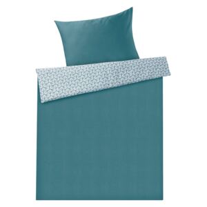 MERADISO® Saténová posteľná bielizeň, 140 x 200 cm, vzor / modrá (100288298)
