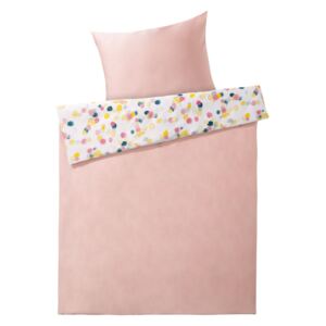 MERADISO® Saténová posteľná bielizeň, 140 x 200 cm, viacfarebná / ružová / žltá / šedá (100288298)