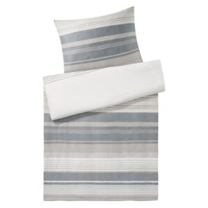 MERADISO® Saténová posteľná bielizeň, 140 x 200 cm, viacfarebná / biela / šedá (100288457)