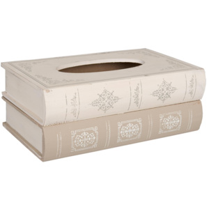 Box na papierové vreckovky kniha - 27 * 16 * 10 cm
