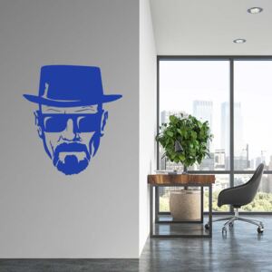 GLIX Breaking Bad Heisenberg - samolepka na stenu Modrá 55x60 cm