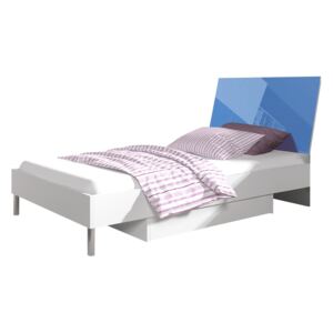 Detská posteľ Paradise PD3, Farby: biela / modrý lesk