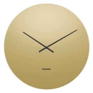 KARLSSON Nástenné zlaté zrkadlové hodiny – Mirage