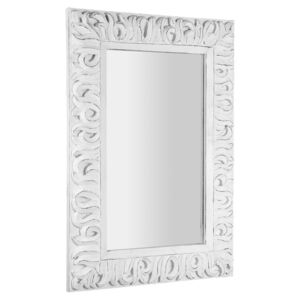 SAPHO - ZEEGRAS zrcadlo v rámu, 70x100cm, bílá (IN421)