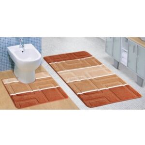 Kúpeľňové predložky Rozmer 60x100 + 60x50 terra panel