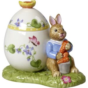 Villeroy & Boch Bunny Tales porcelánová dóza v tvare kraslice so zajačikom Maxom
