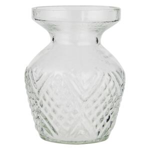 Sklenená váza Pattern Clear Wide